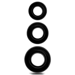 Beast Rings Lot de 3 cockrings souples Beast Ring Noirs